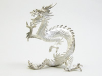 完成品：干支龍／立龍（銀製）